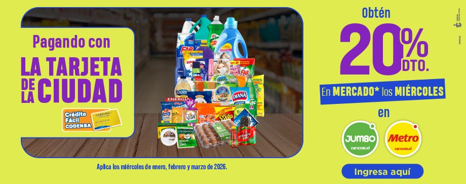 Crédito fácil Codensa - Jumbo y metro